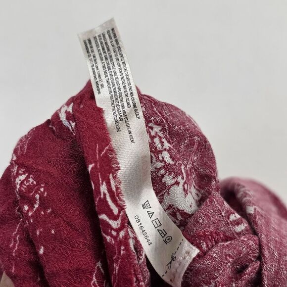 NWOT Free People Everything's Rosy Bodysuit RARE Rodeo Red Western Print Size XL - Picture 14 of 16